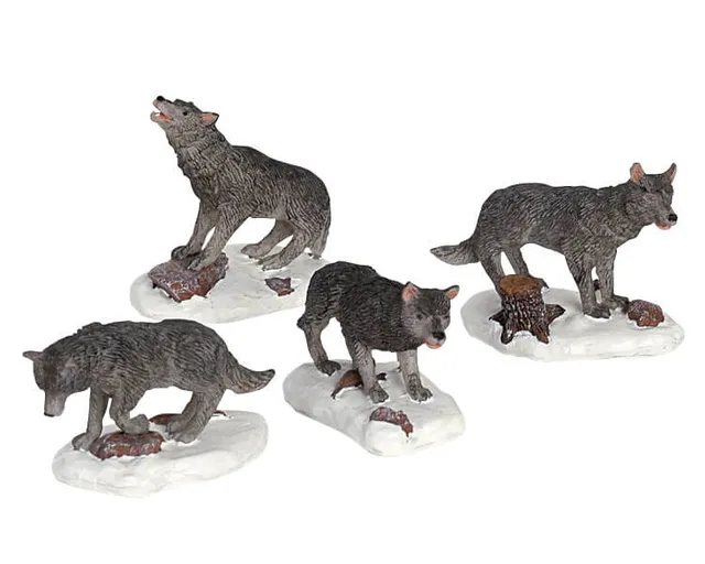 lemax-wolf-pack-miniaturfigur-f-r-weihnachtsdorf image 1