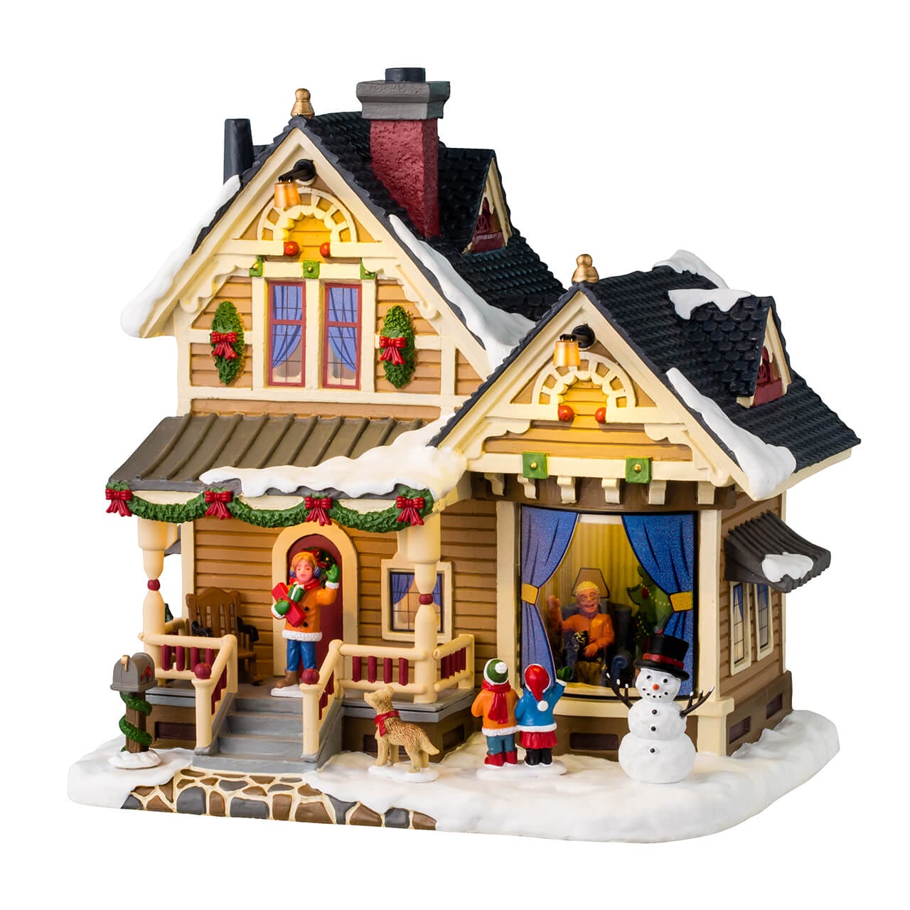 lemax-christmas-eve-at-grandma-s-caddington-haus-mit-festszene image 1
