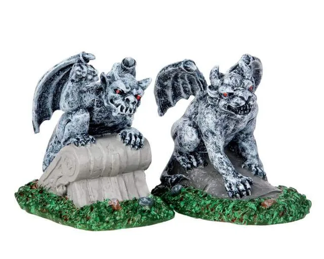 lemax-living-gargoyles-gruselige-wasserspeier-figuren-f-r-spooky-town image 1