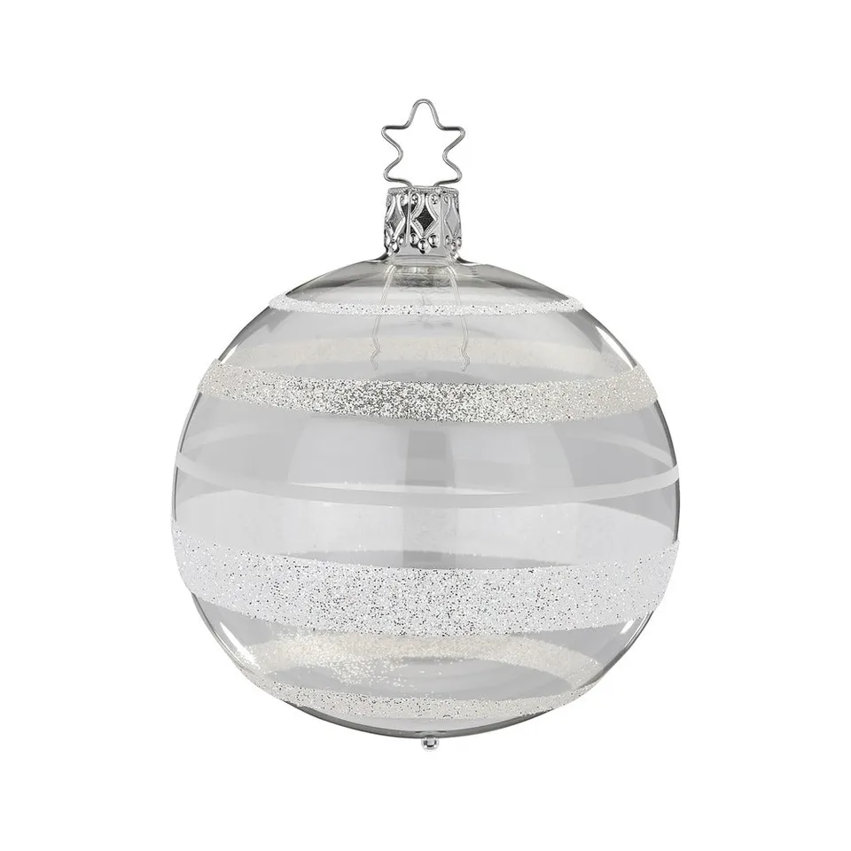 inge-glas-schillernde-streifen-christbaumkugel-glasklar-8-cm image 1