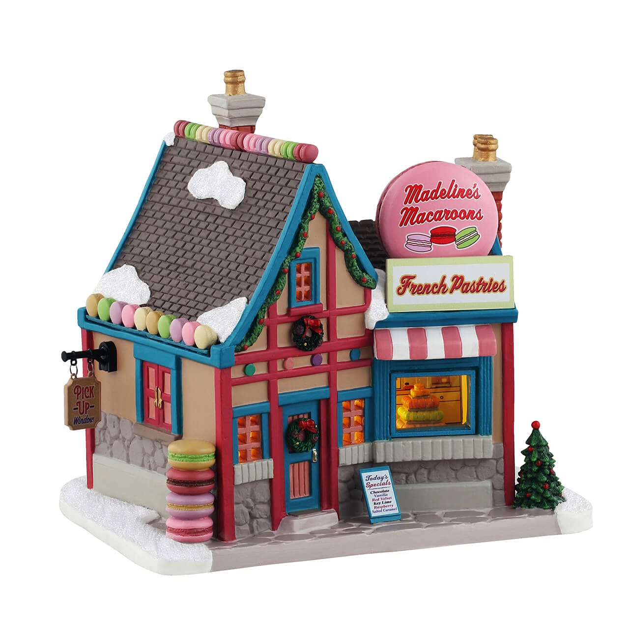 lemax-madeline-s-macaroons-weihnachtshaus-patisserie image 1