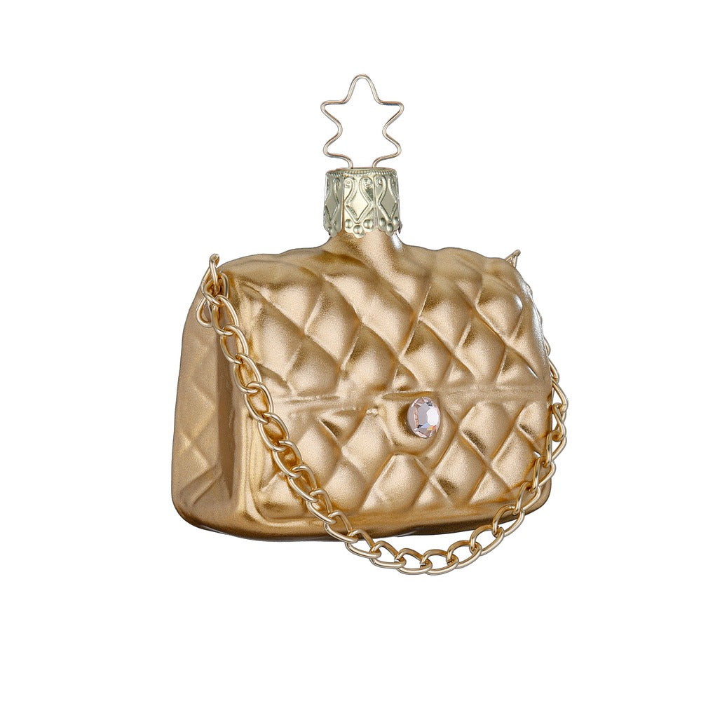 inge-glas-goldene-clutch-6-cm-glas-anh-nger-handtasche image 1