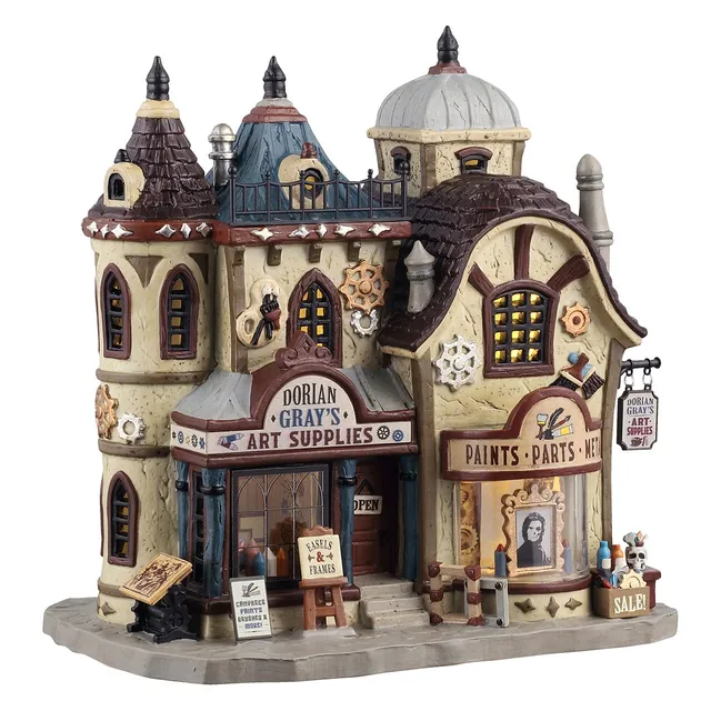 lemax-dorian-gray-s-art-supplies-spooky-town-haus image 1