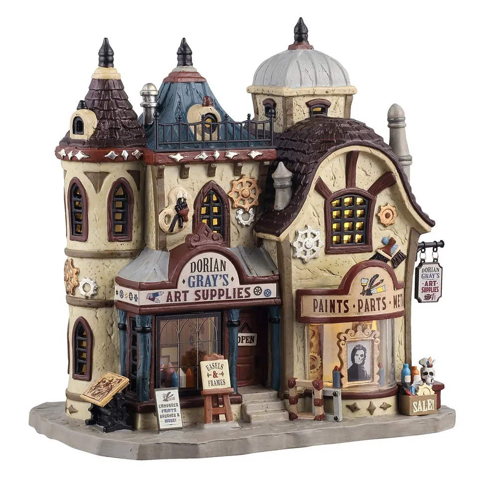 lemax-dorian-gray-s-art-supplies-spooky-town-haus image 1