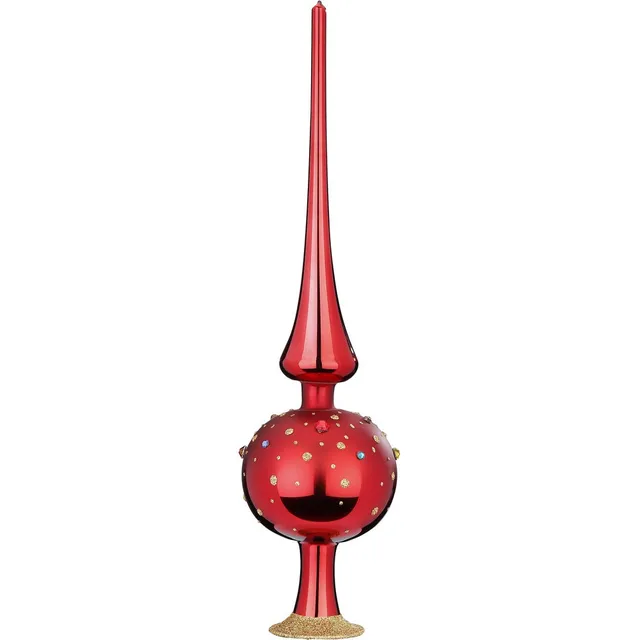 inge-glas-funkelndes-fest-baumspitze-33-cm-chianti-glanz image 1