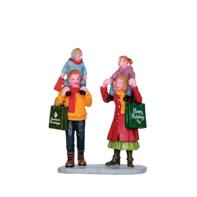 lemax-family-christmas-shopping-figuren-set-vail-village image 1