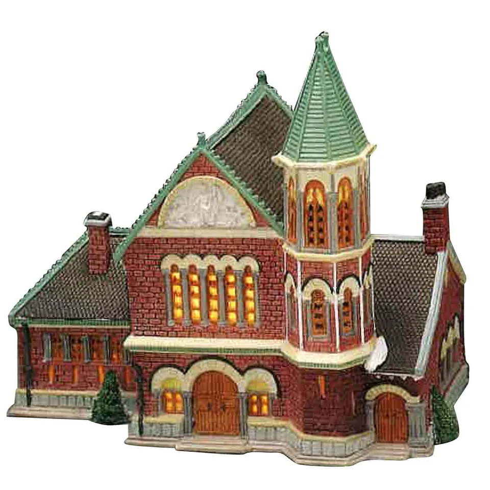 lemax-bethel-memorial-cathedral-beleuchtetes-weihnachtsdorf-kirche image 1