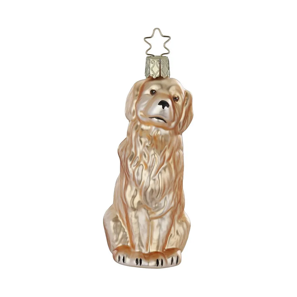 inge-glas-golden-retriever-10-5-cm-beige-christbaumschmuck-aus-glas image 1