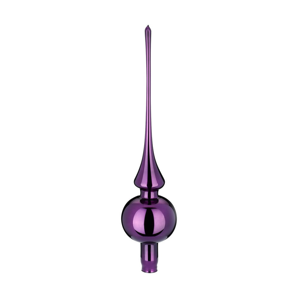 inge-glas-spitze-royalviolett-glanz-christbaumspitze-7-x-30-cm image 1