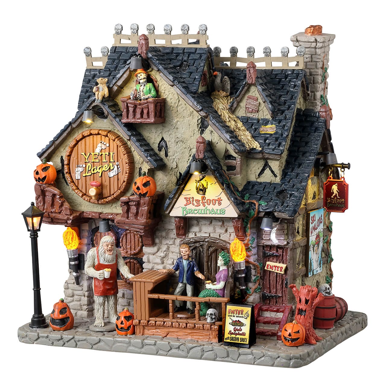lemax-bigfoot-brewhaus-beleuchtetes-gruselhaus-spooky-town image 1