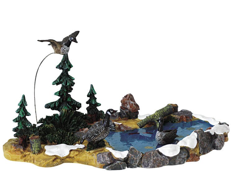 lemax-duck-pond-miniatur-teich-landschafts-zubeh-r image 1
