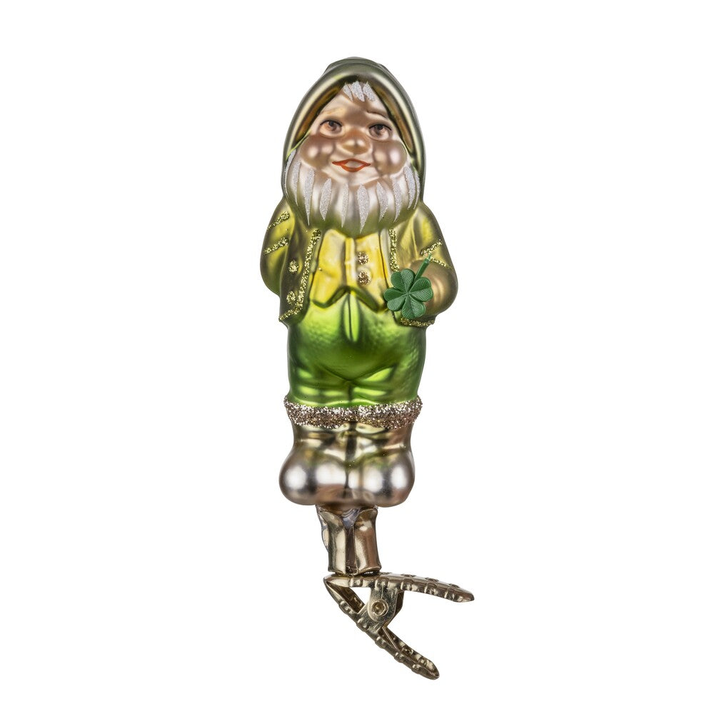 inge-glas-gl-ckszwerg-10-cm-gr-n-mundgeblasene-christbaumkugel image 1