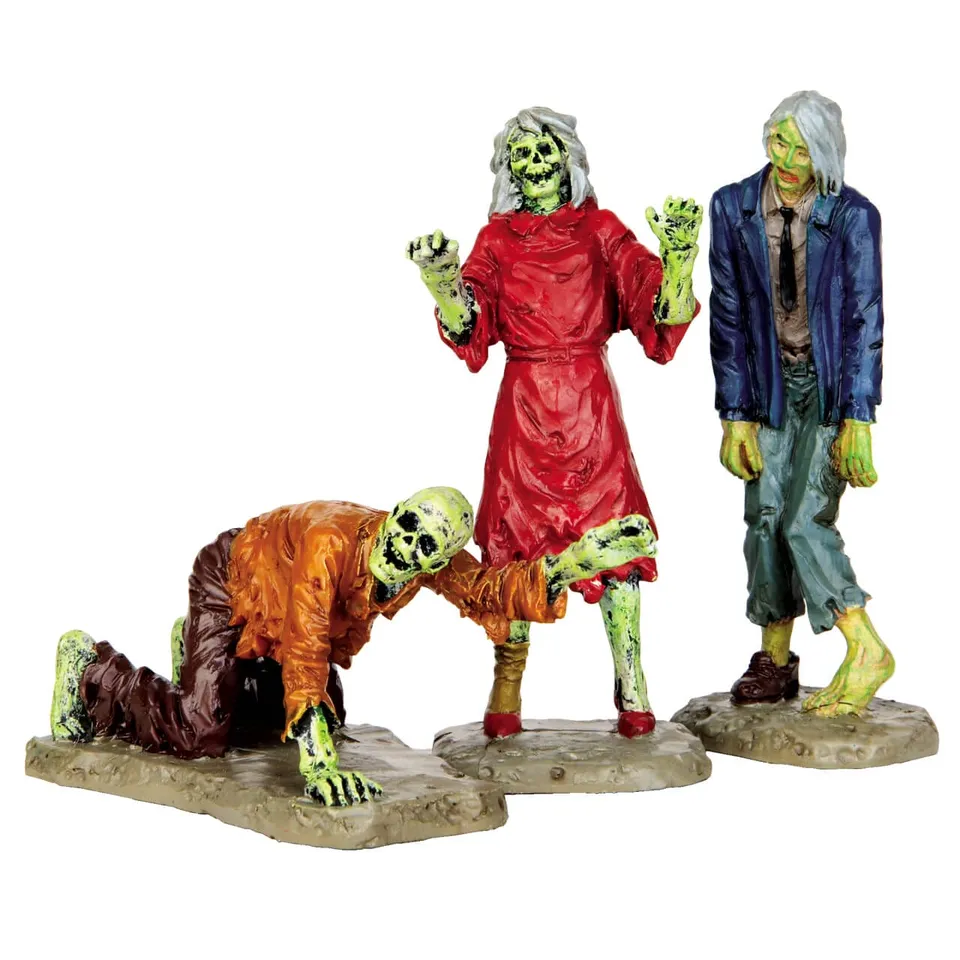 lemax-walking-zombies-3er-set-spooky-town-figuren image 1