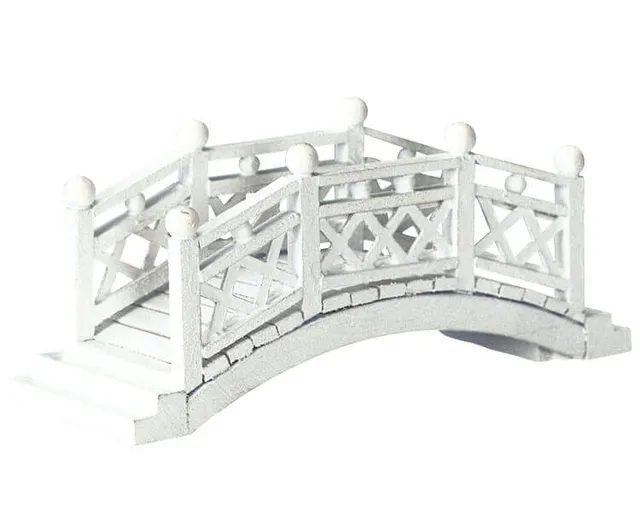 lemax-holidays-seasons-white-foot-bridge-miniatur-br-cke-wei image 1