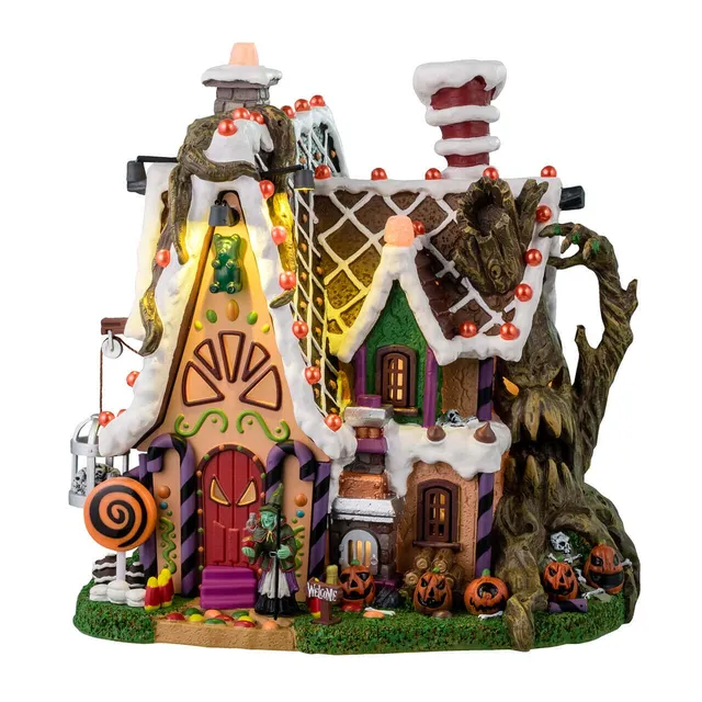 lemax-the-candy-witch-cottage-spooky-town-haus image 1