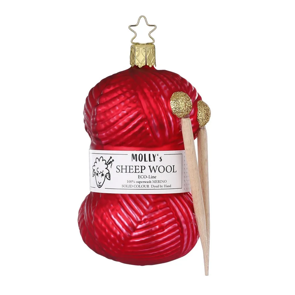 inge-glas-strickfreude-rot-christbaumkugel-glas-11-5-cm image 1