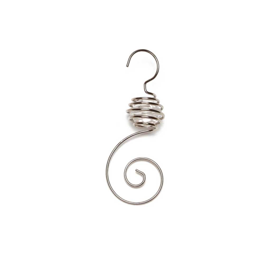 spiralh-nger-mit-perle-silber-metall-7-cm-6-stk-christbaumschmuck image 1
