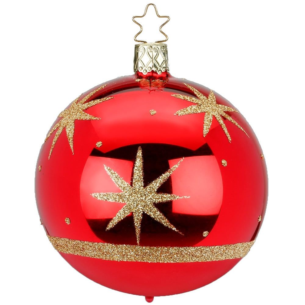inge-glas-sternenklar-christbaumkugel-rot-10-cm image 1