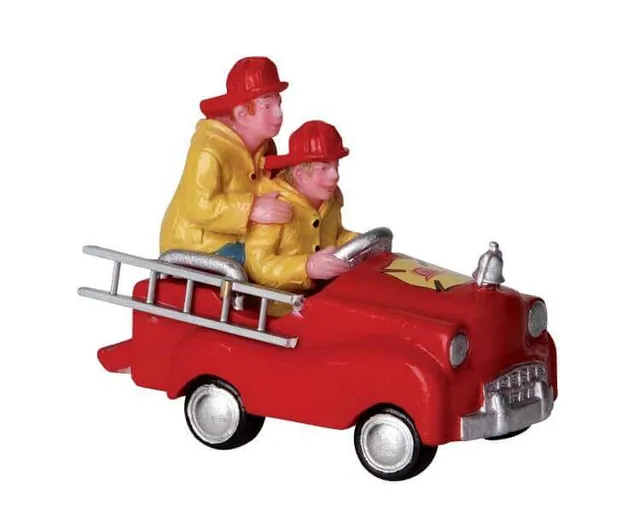 lemax-pedal-car-firemen-holidays-seasons-miniatur-figur image 1