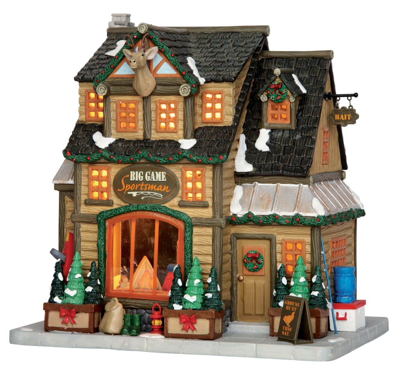 lemax-big-game-sportsman-weihnachtsdorf-figuren-set image 1