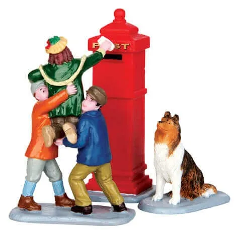 lemax-mailbox-teamwork-set-of-3-mini-figuren image 1