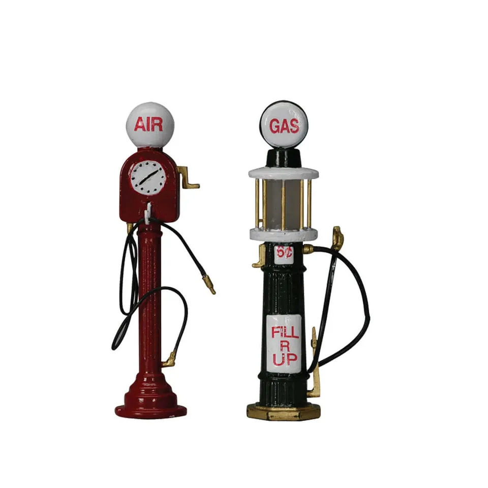 lemax-service-pumps-set-of-2-miniatur-tankstelle image 1