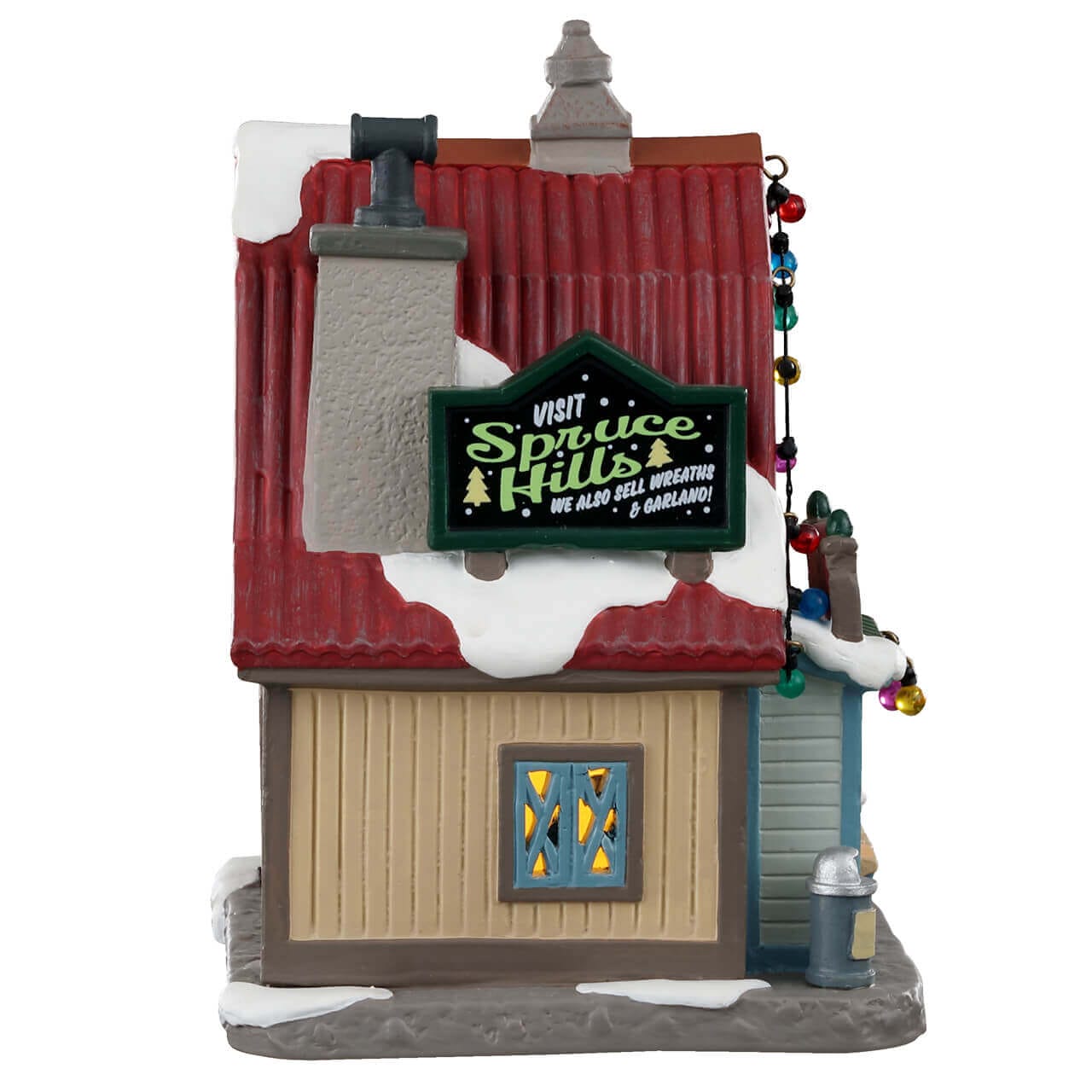 lemax-spruce-hills-tree-farm-beleuchtetes-miniaturhaus image 2