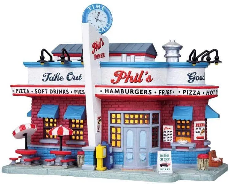 lemax-phil-s-diner-beleuchtetes-miniatur-geb-ude image 1