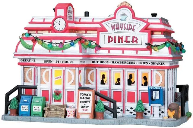 lemax-wayside-diner-weihnachtsdiner-f-r-die-miniaturwelt image 1