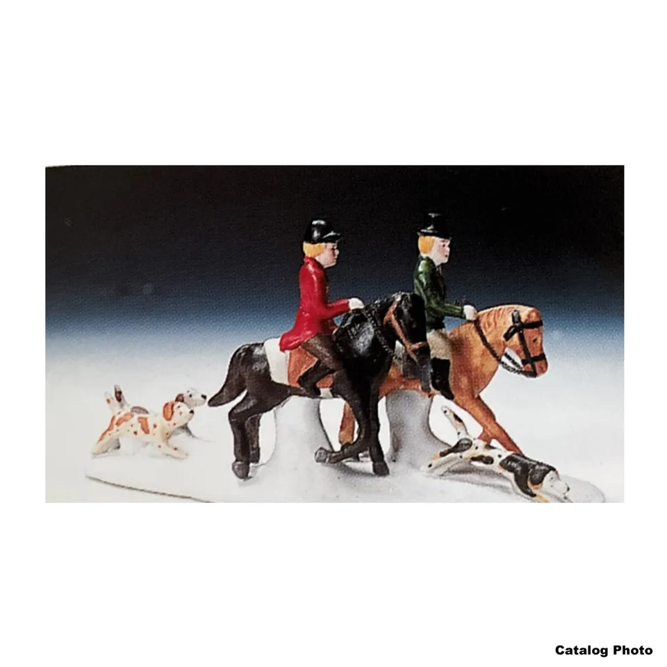 lemax-fox-hunt-winter-figur image 1