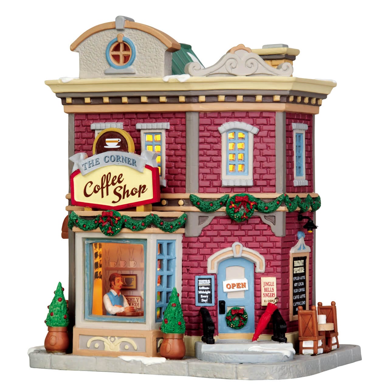 lemax-the-corner-coffee-shop-miniaturhaus-beleuchtet image 4