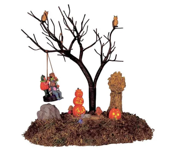 lemax-haunted-tire-swing-miniaturszene-spooky-town image 1