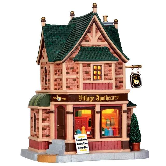 lemax-village-apothecary-miniatur-haus-holidays-seasons image 1