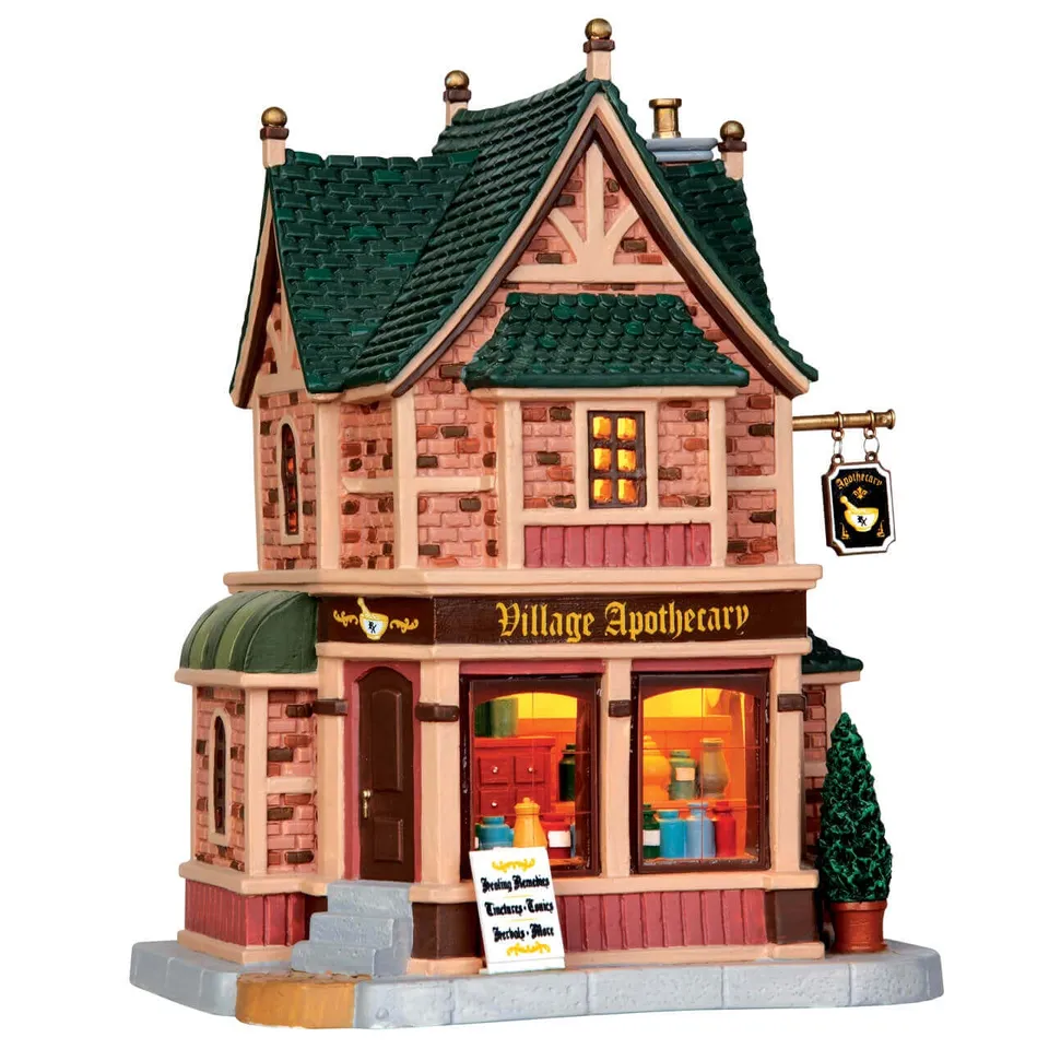 lemax-village-apothecary-miniatur-haus-holidays-seasons image 1