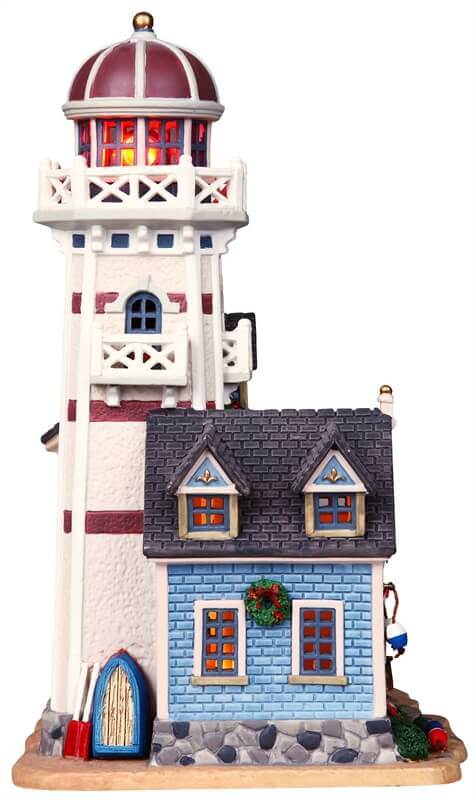 lemax-whale-point-lighthouse-bed-breakfast-miniatur-leuchtturm image 2