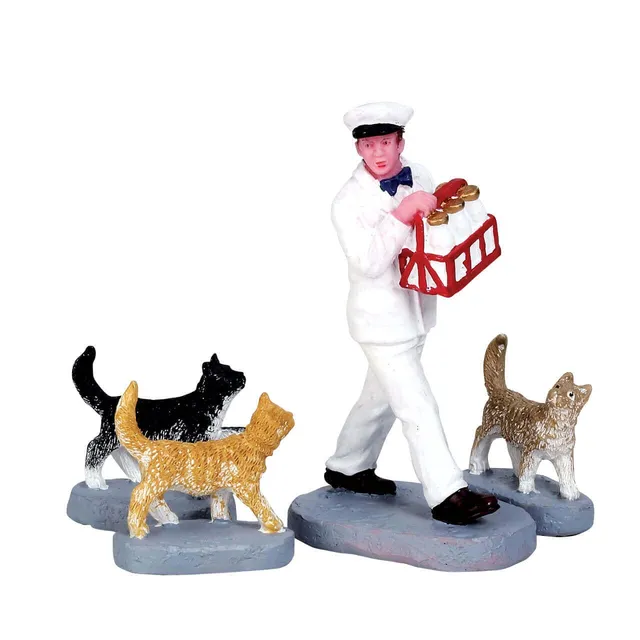 lemax-merry-milkman-figuren-set-4-teilig-jukebox-junction image 1
