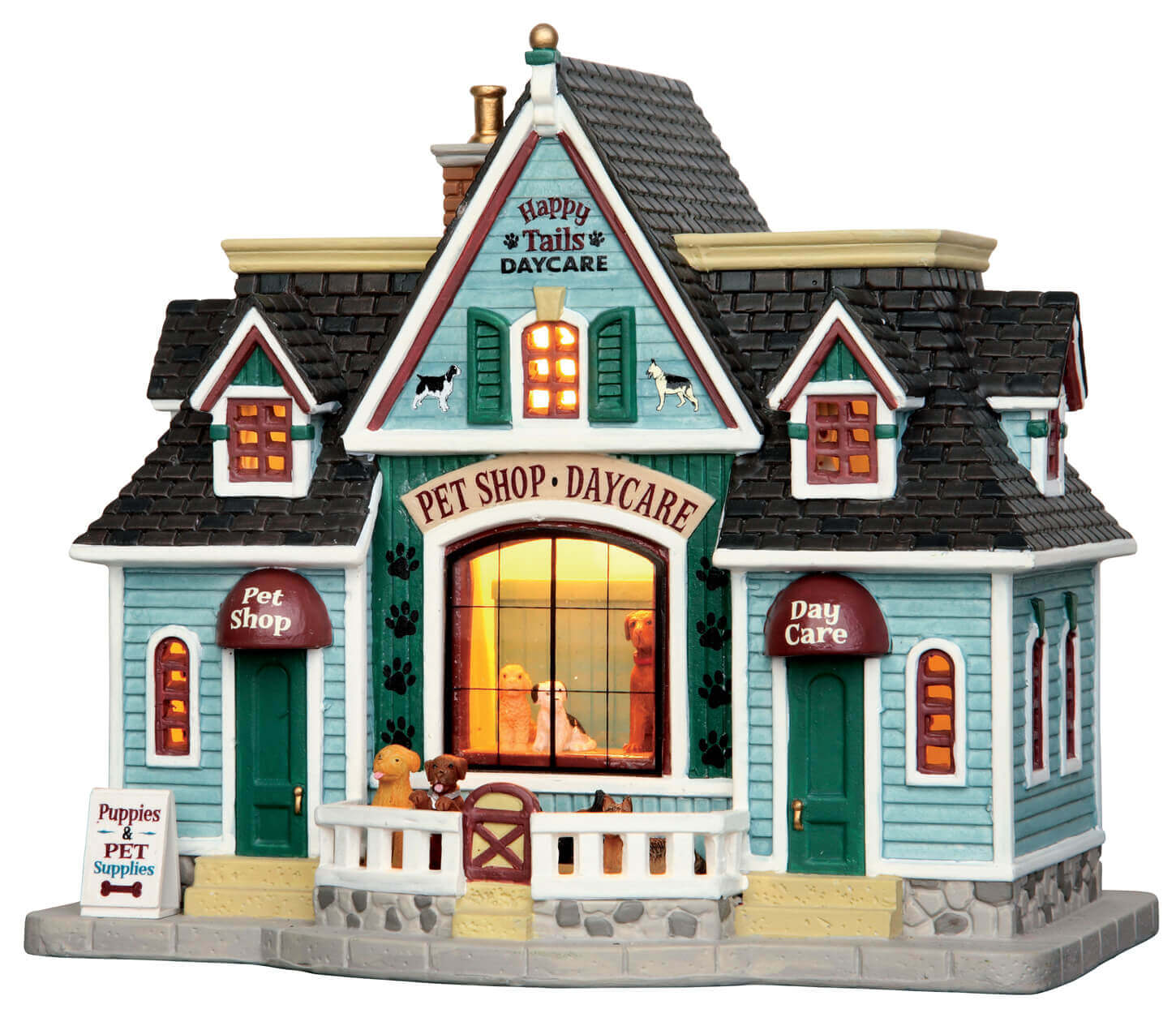 lemax-happy-tails-pets-daycare-weihnachtsdorf-geb-ude image 1