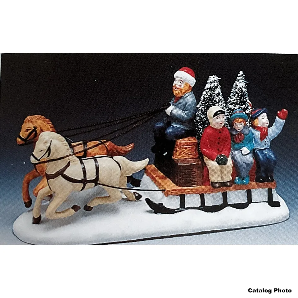 lemax-country-sleigh-ride-miniatur-schlittenfahrt-holidays-seasons image 1