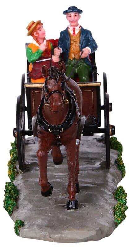 lemax-carriage-for-two-miniatur-kutsche-weihnachtsdorf-figur image 2