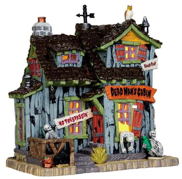lemax-dead-man-s-cabin-spooky-town-gruselh-tte image 1