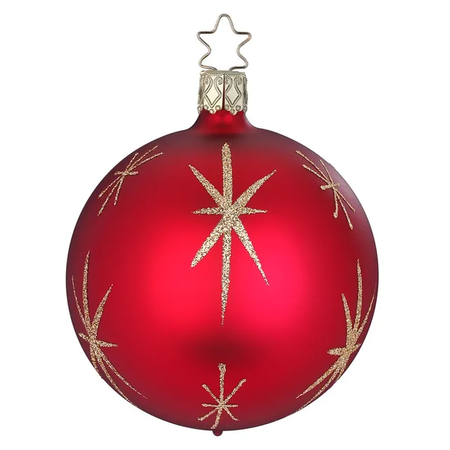 inge-glas-sternentanz-christbaumkugel-glas-10-cm-rot image 1