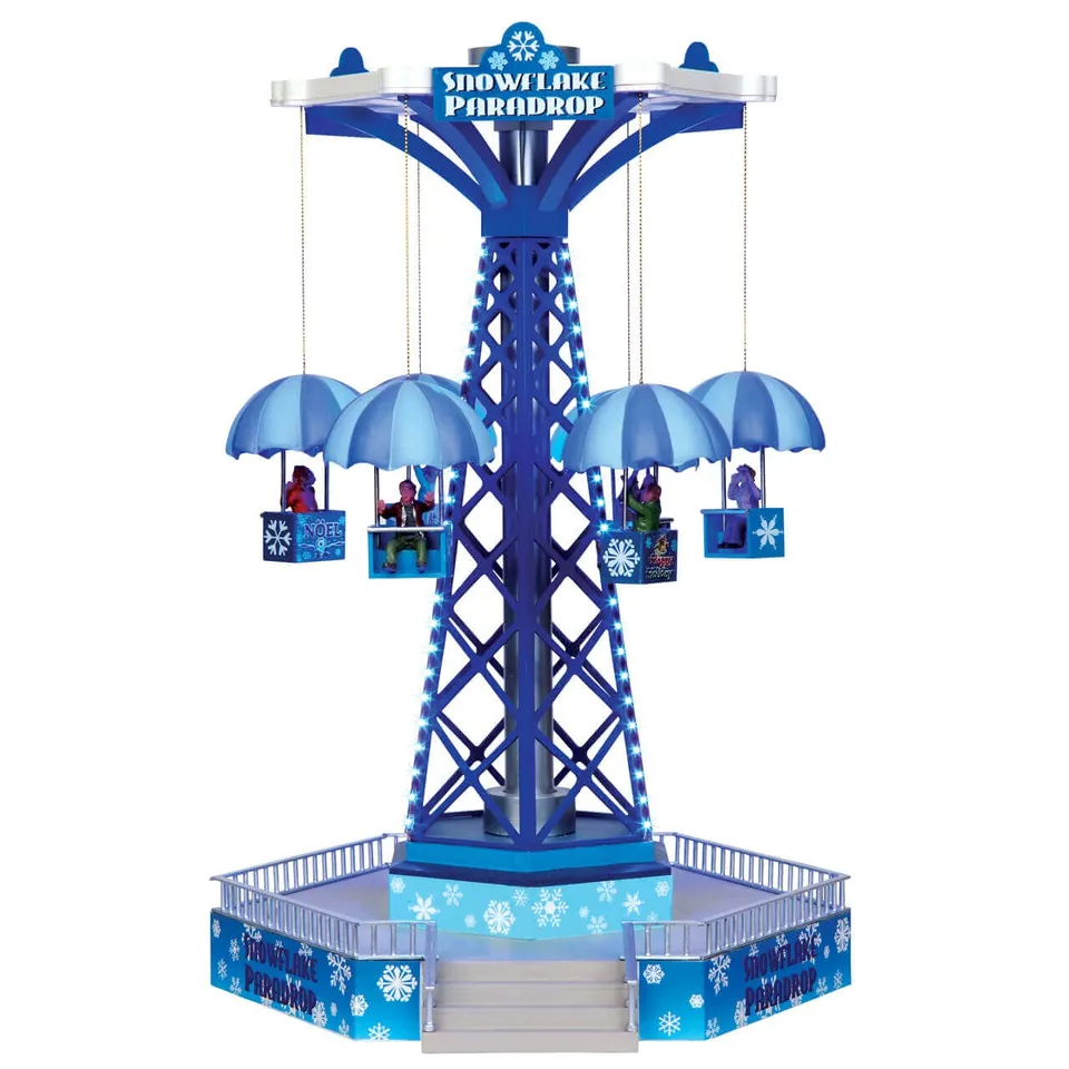 lemax-snowflake-paradrop-karussell-fahrgesch-ft image 1
