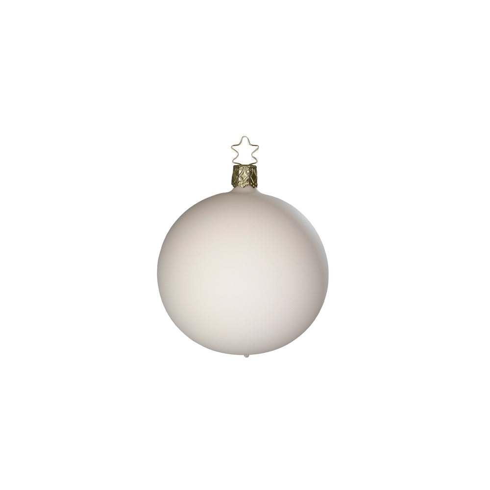 inge-glas-christbaumkugel-creme-samt-8-cm image 2
