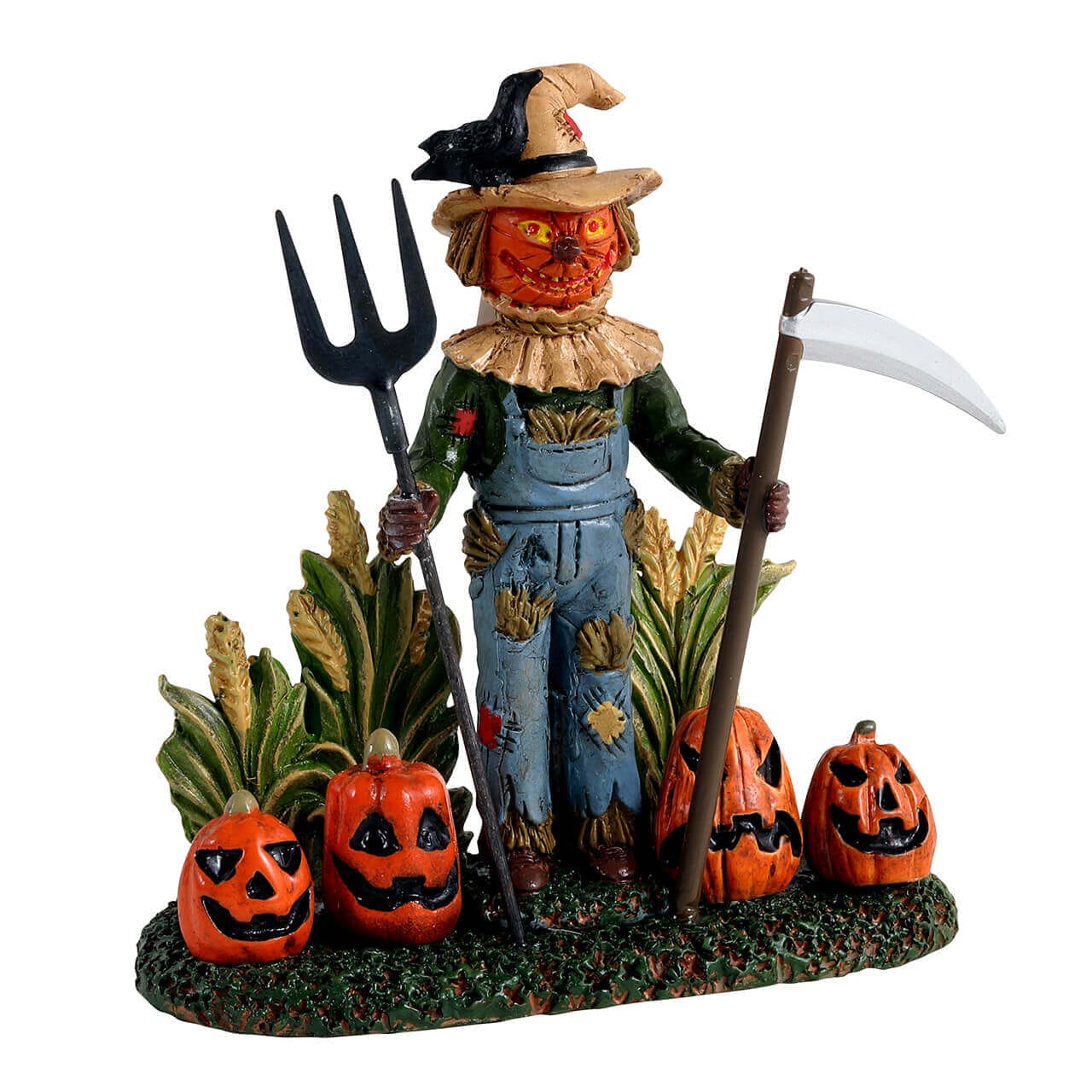 lemax-scary-scarecrow-halloween-vogelscheuche-mit-k-rbissen image 1