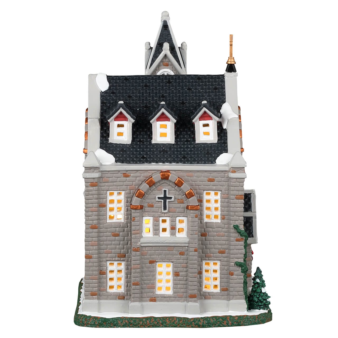 lemax-st-luke-s-church-beleuchtete-dorfkirche image 2