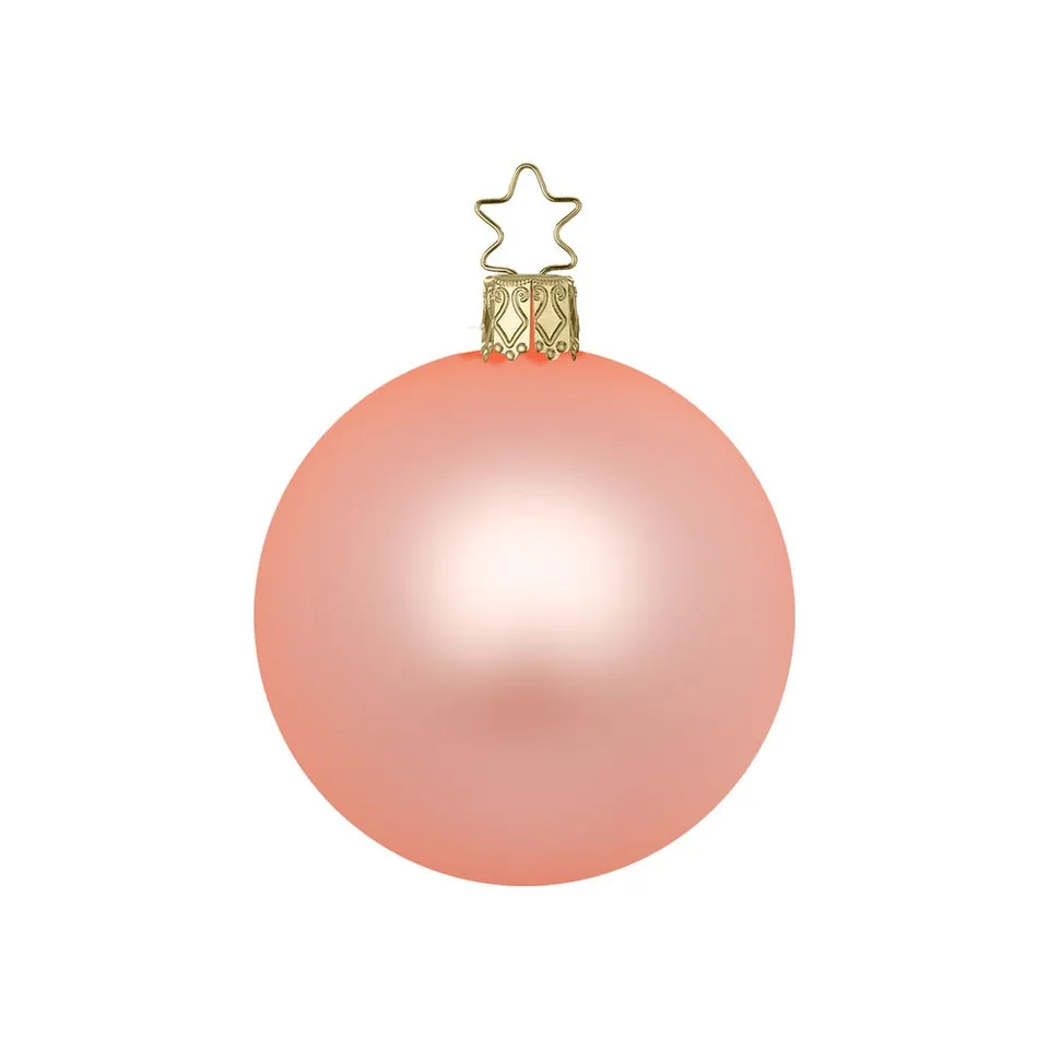 inge-glas-kugel-christbaumkugel-apricot-matt-12-cm image 1