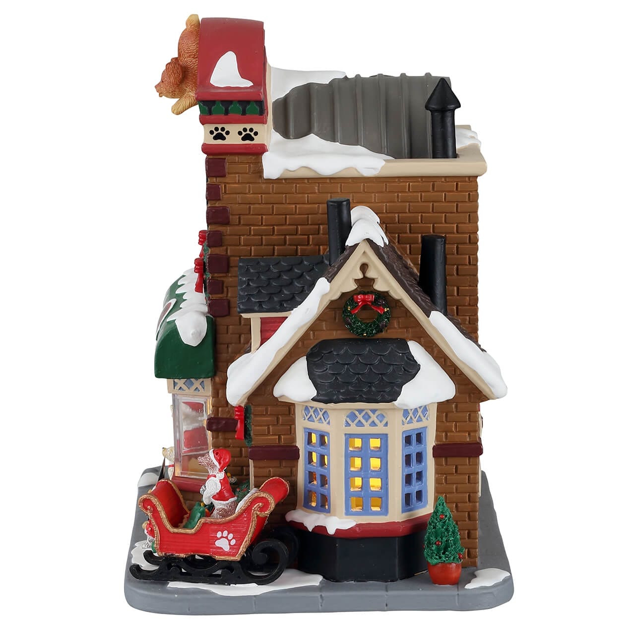 lemax-meet-santa-paws-wags-motel-beleuchtetes-haus image 3