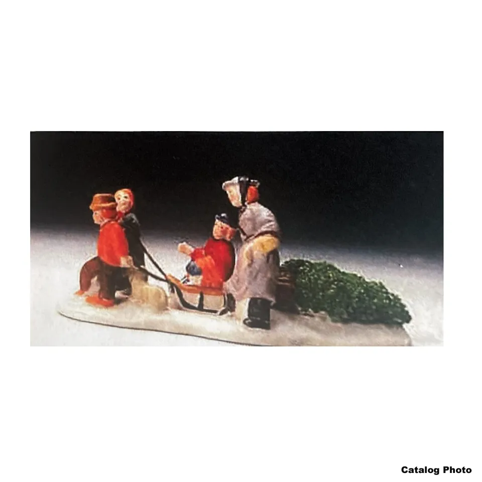 lemax-bringing-home-the-tree-weihnachtsfiguren-handbemalt image 1