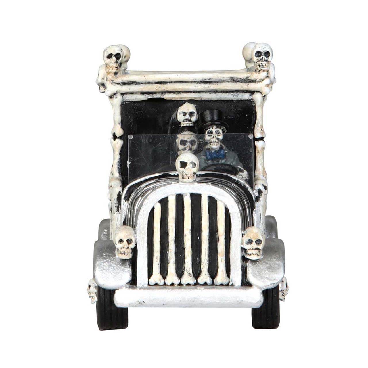 lemax-hearse-of-bones-spooky-town-miniatur-leichenwagen-halloween image 2