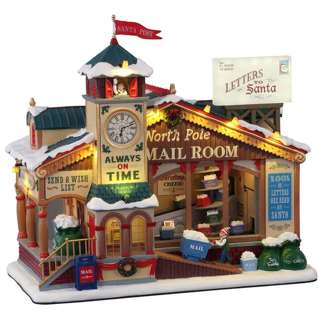 lemax-north-pole-mail-room-santa-s-wonderland-miniaturhaus image 1